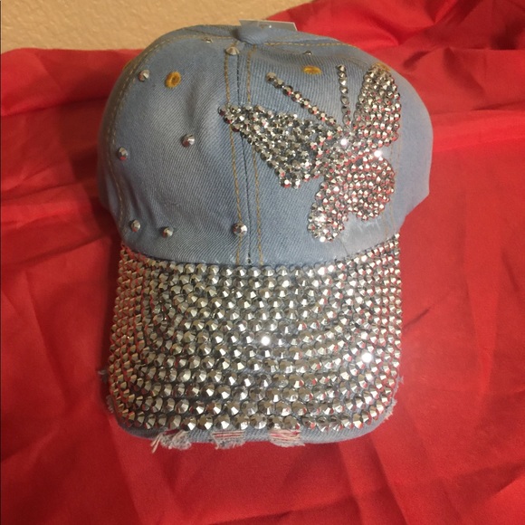 Distressed Denim Hat - Picture 2 of 2